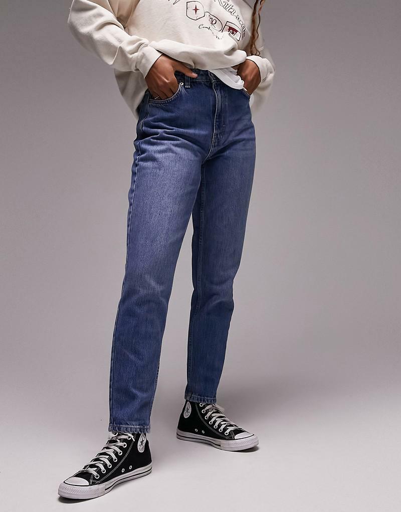 SPODNIE MOM JEANS
