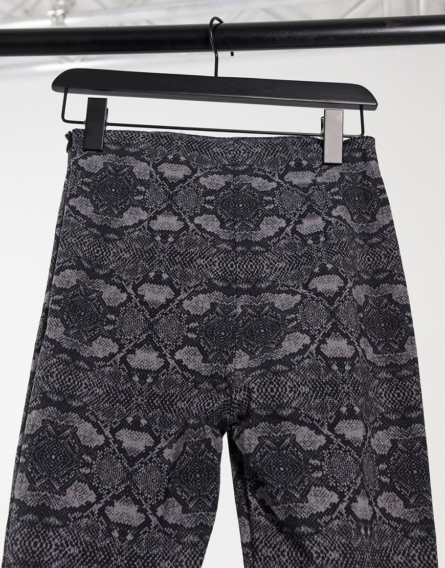 SPODNIE dzwony animal print