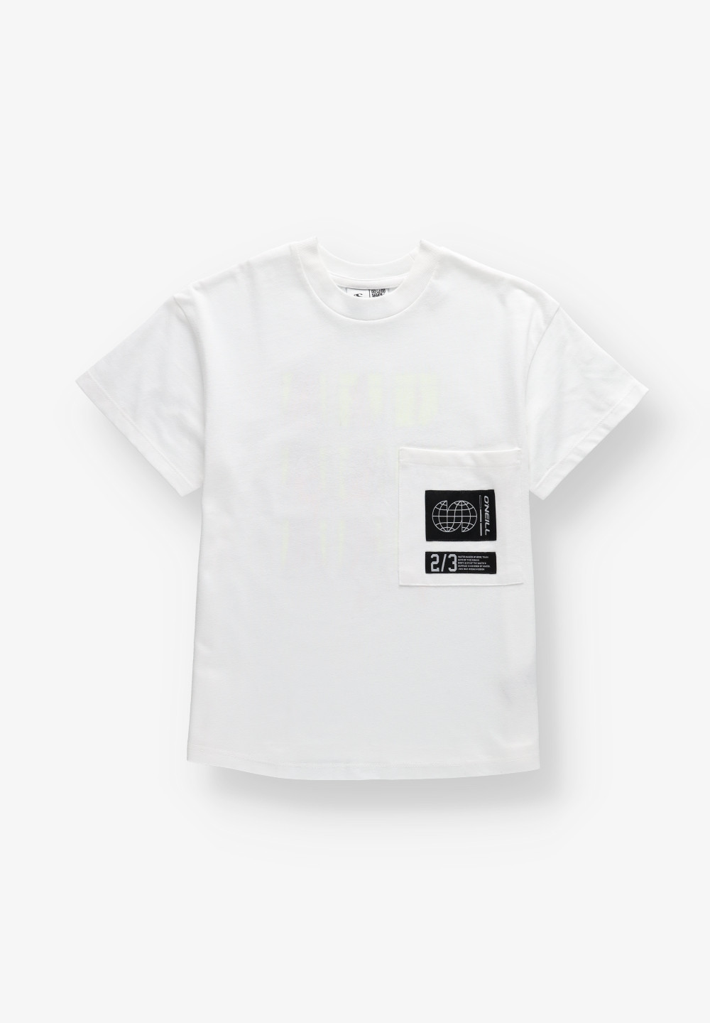 BIAŁY T-SHIRT NADRUK 3850020-11010