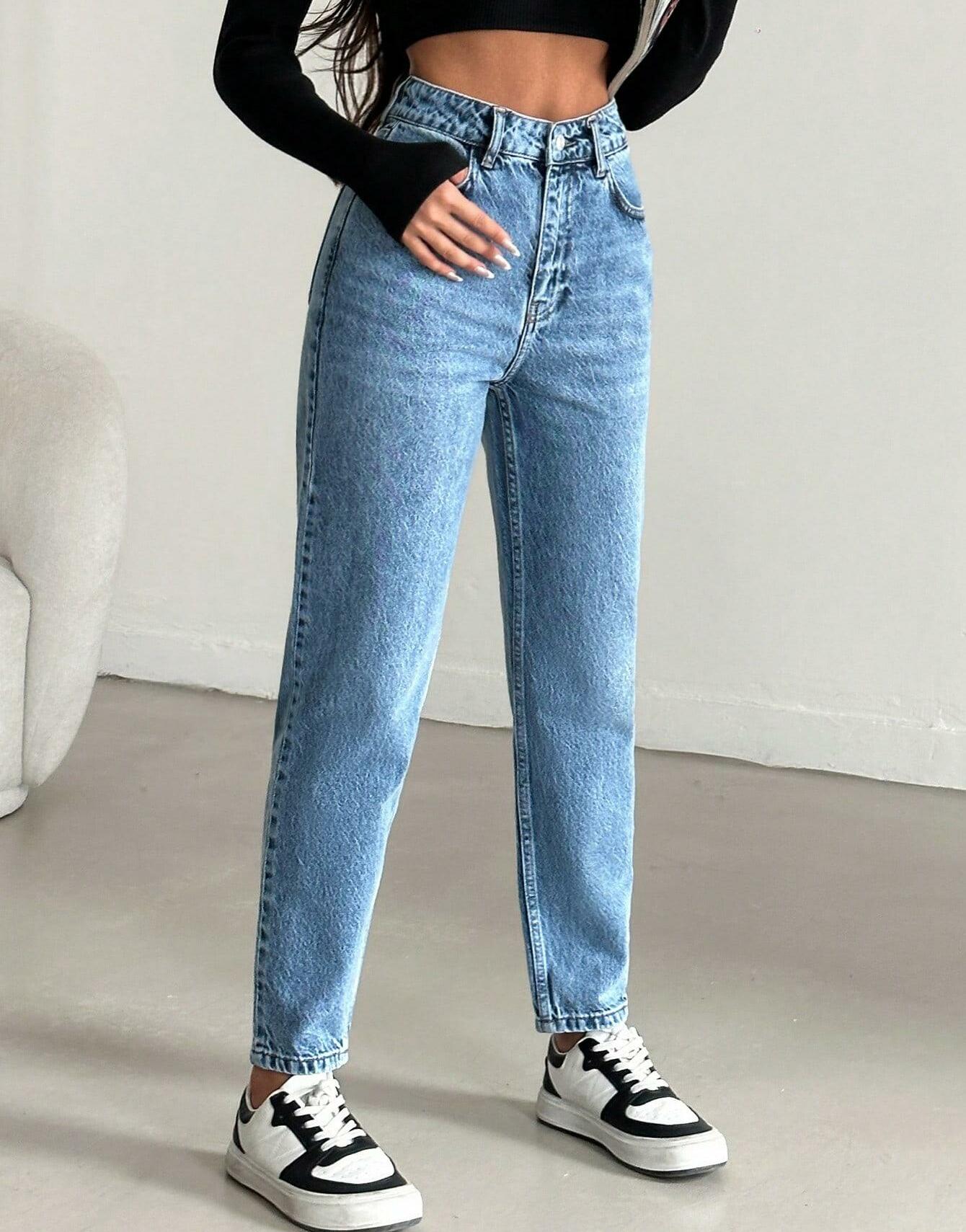 NIEBIESKIE SPODNIE JEANS