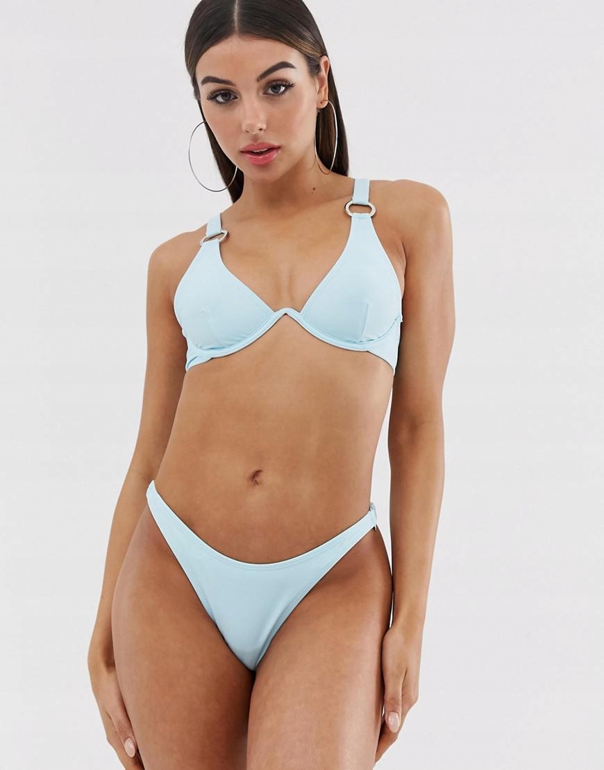 Niebieska góra do bikini 