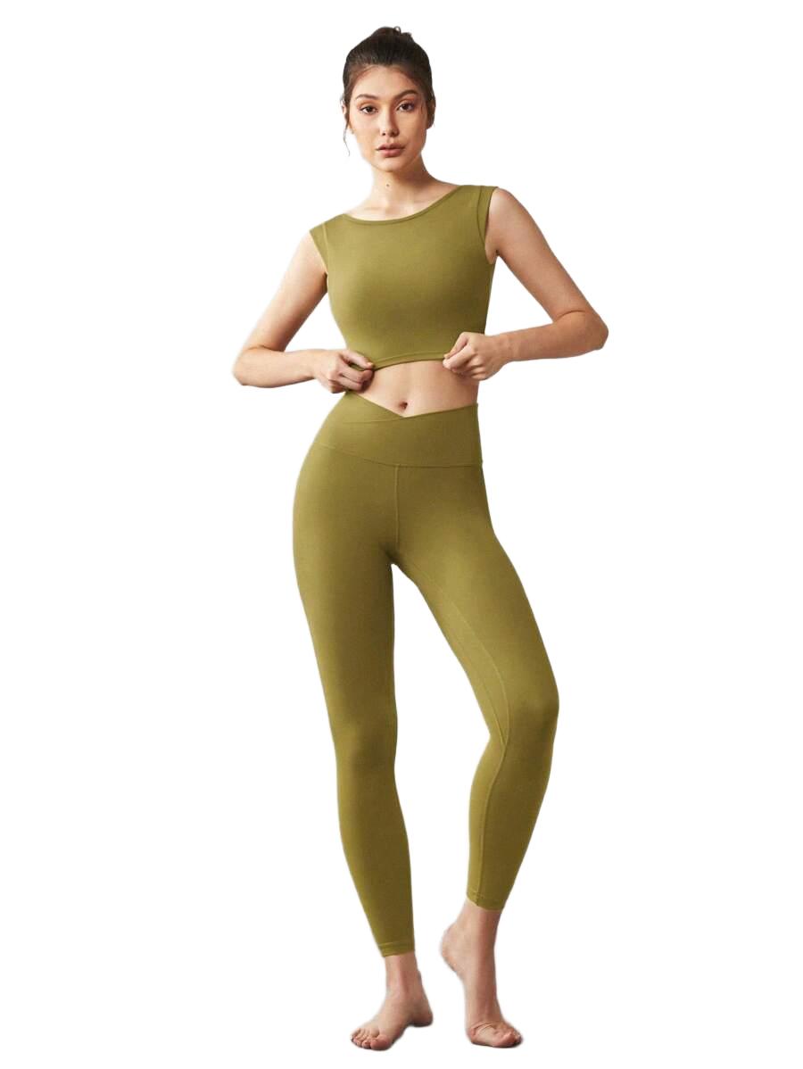 SPORTOWE LEGGINSY Z WYSOKIM STANEM 