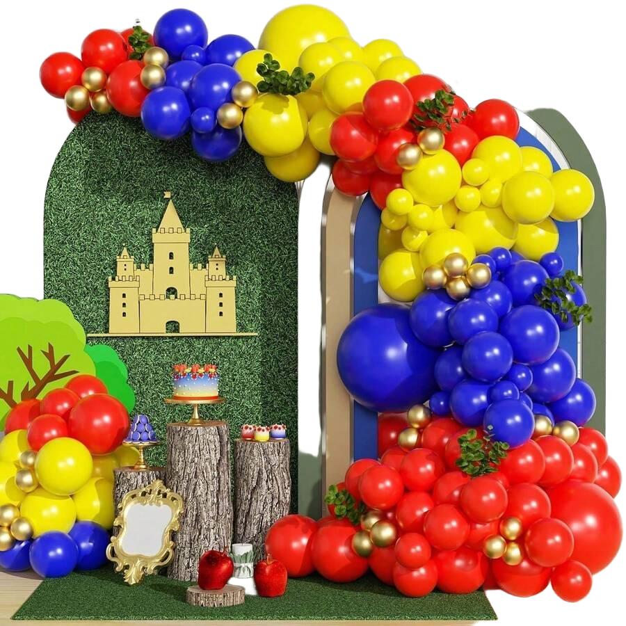 wielokolorowy zestaw balonów 