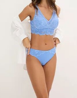BIUSTONOSZ BRALETTE Z KWIATOWĄ KORONKĄ