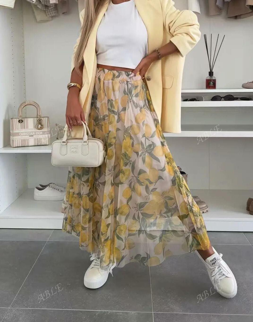 MAXI SPÓDNICA SIATECZKA