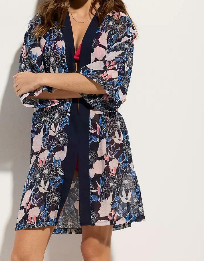 KIMONO PLAŻOWE WE WZORY