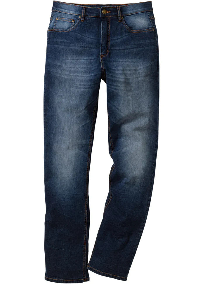 niebieskie spodnie jeans