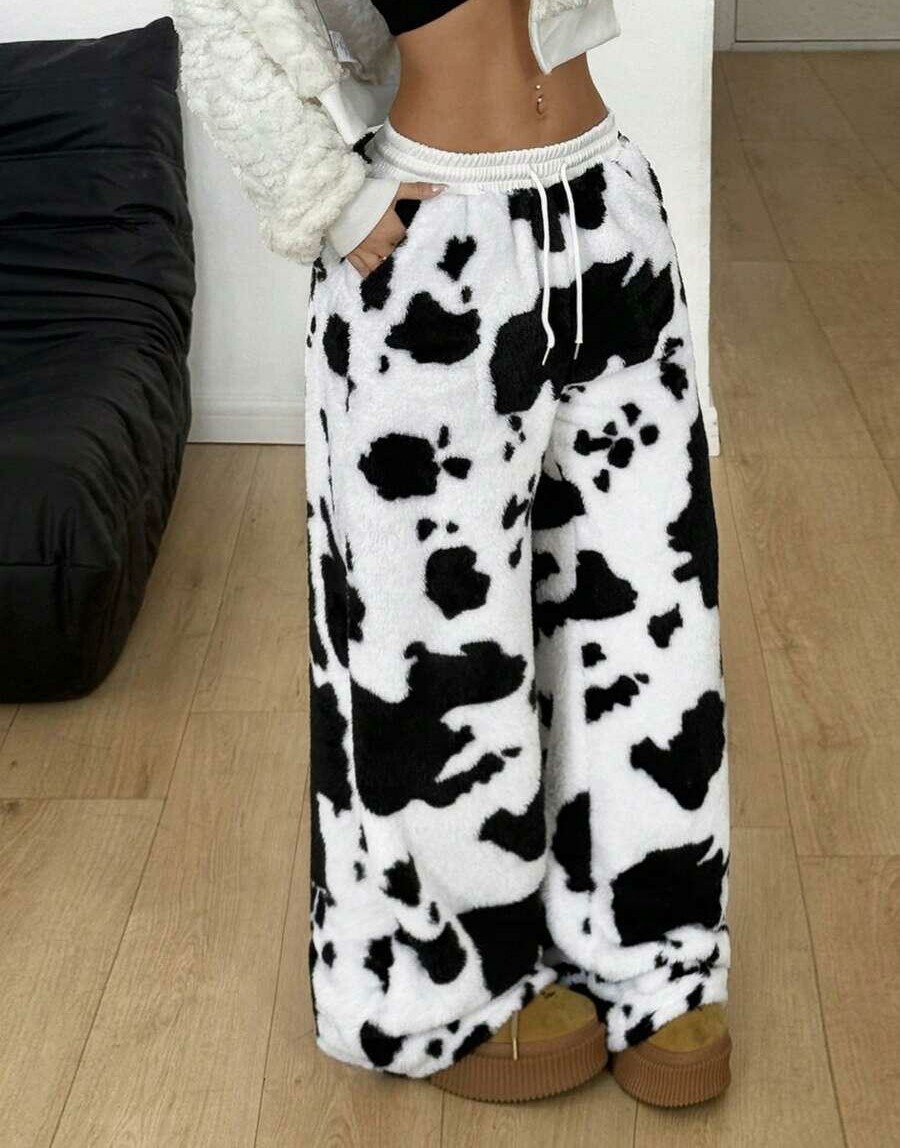 spodnie animal print casual