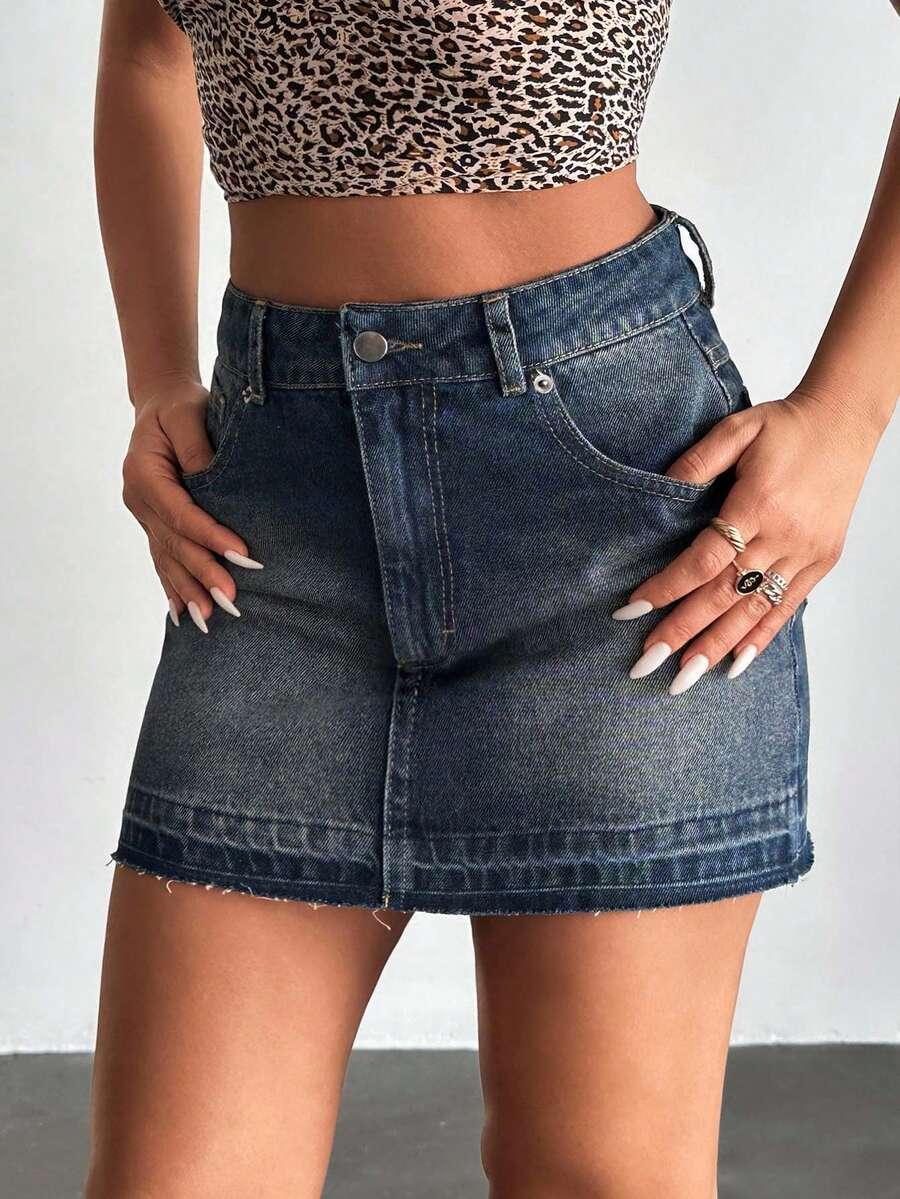 MINI SPÓDNICA JEANS