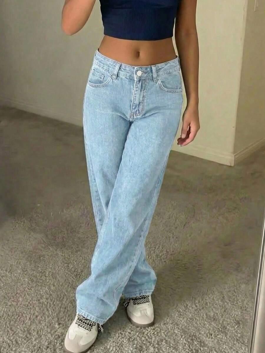 NIEBIESKIE SPODNIE JEANS