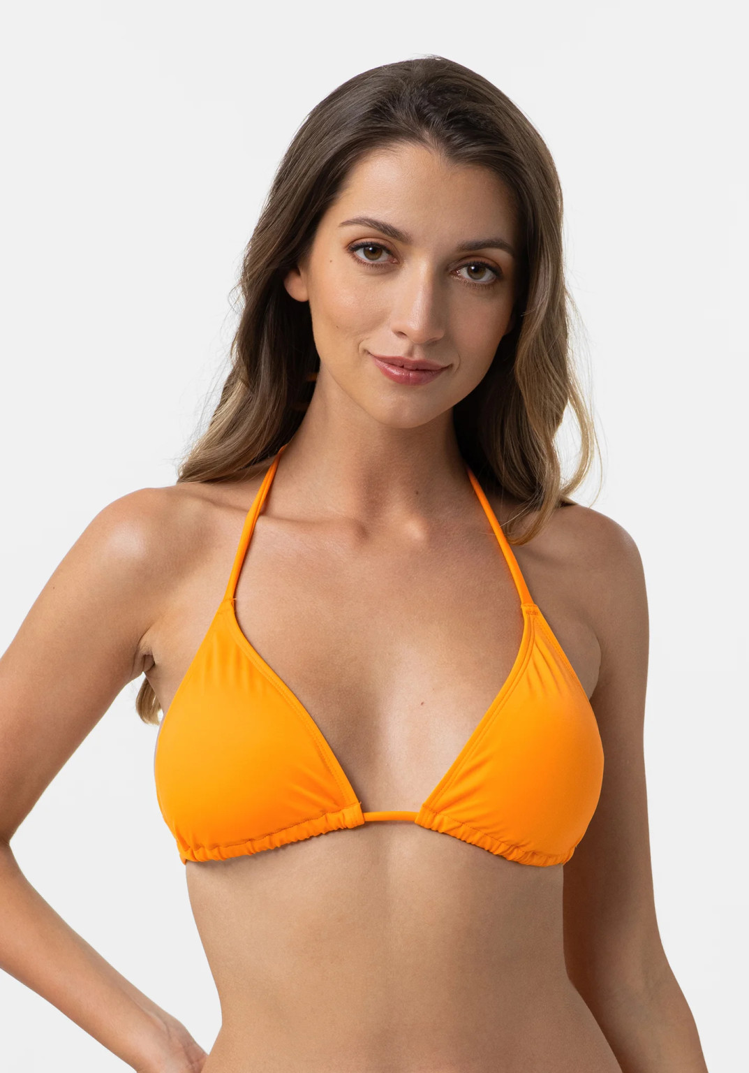 pomarańczowa góra od bikini wiązanie