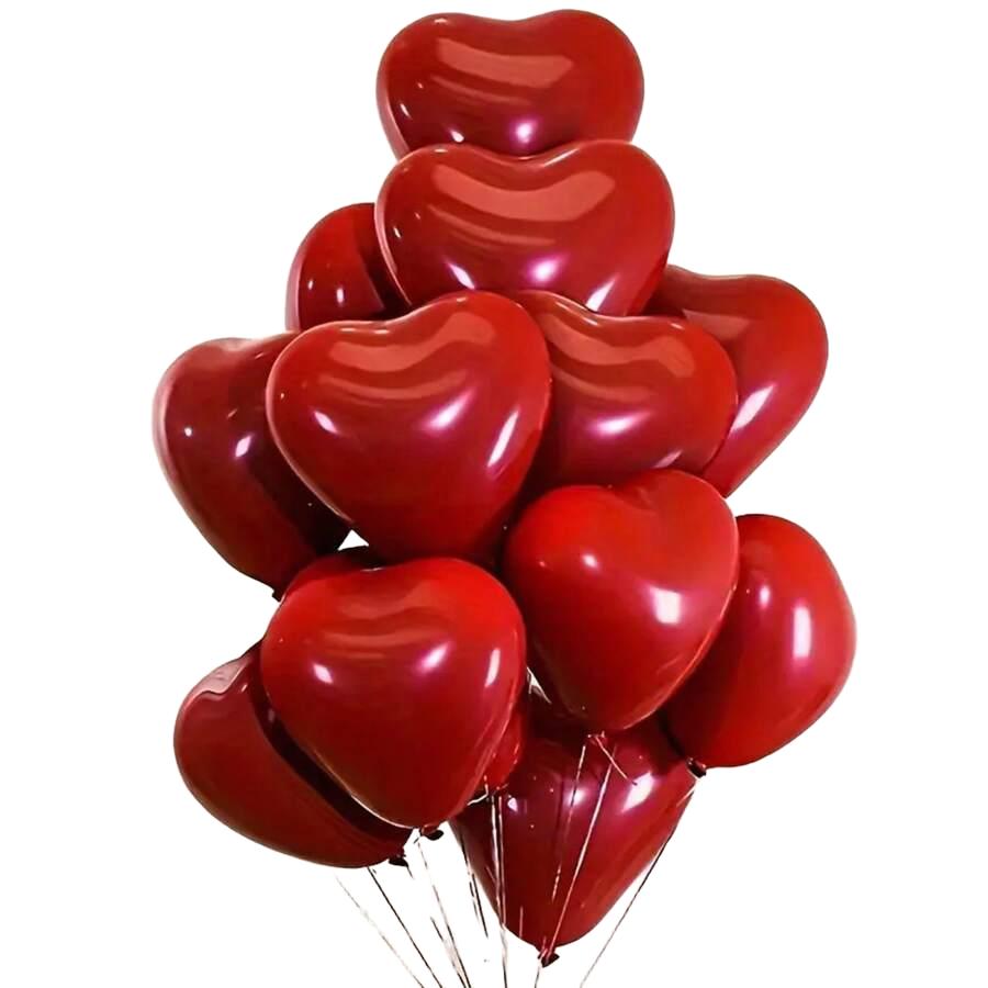 czerwone balony serca 30-pack