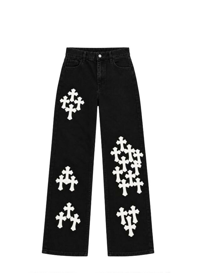czarne spodnie jeans