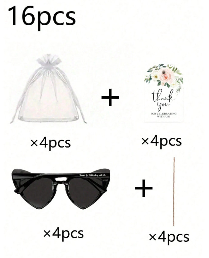 zestaw upominkowy okulary 4 sztuki
