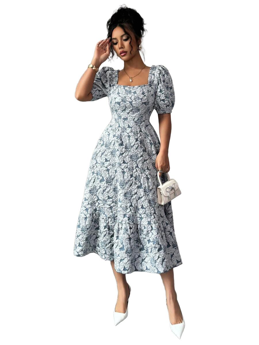SUKIENKA ELEGANCKA W KWIATY