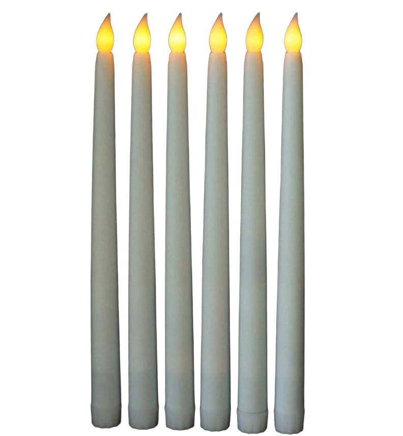 BIAŁA ŚWIECA LED 12SZT