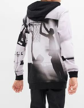 BLUZA Z KAPTUREM Z MIĘKKIEJ BAWEŁNY