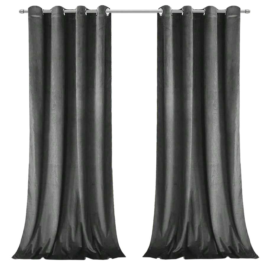 szara zasłona 2-pack