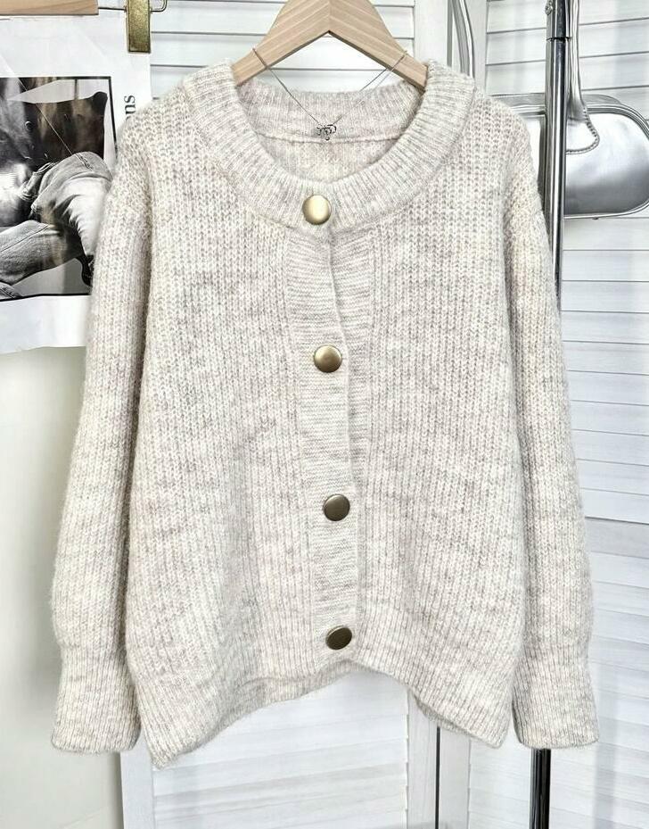 rozpinany sweter KARDIGAN OVERSIZE DŁUGI RĘKAW