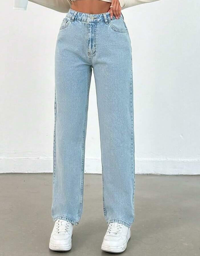 SPODNIE JEANS PROSTA NOGAWKA 