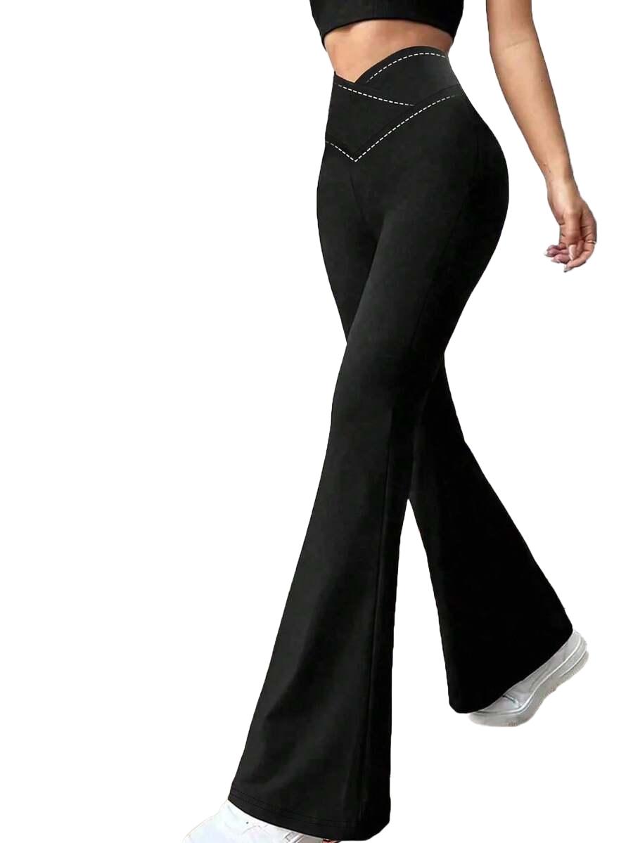 CZARNE LEGGINSY DZWONY