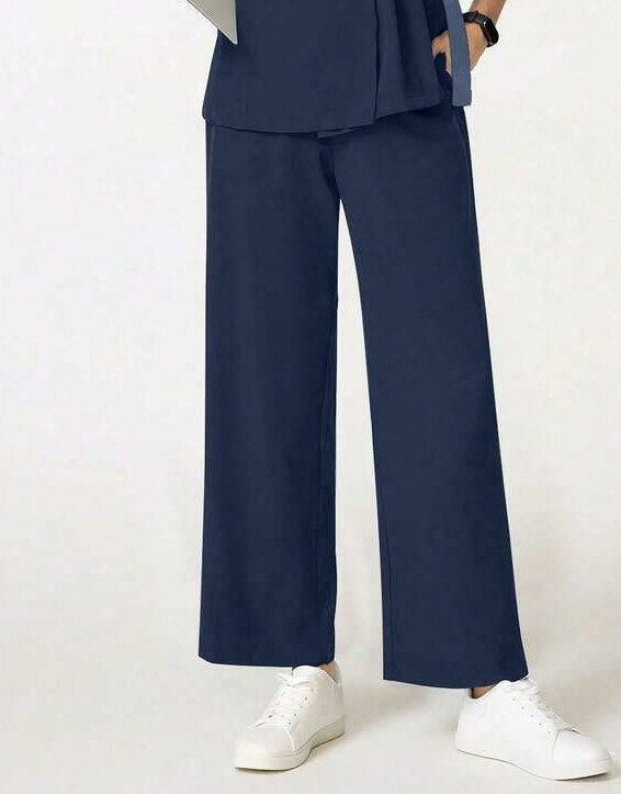 niebieskie spodnie casual 