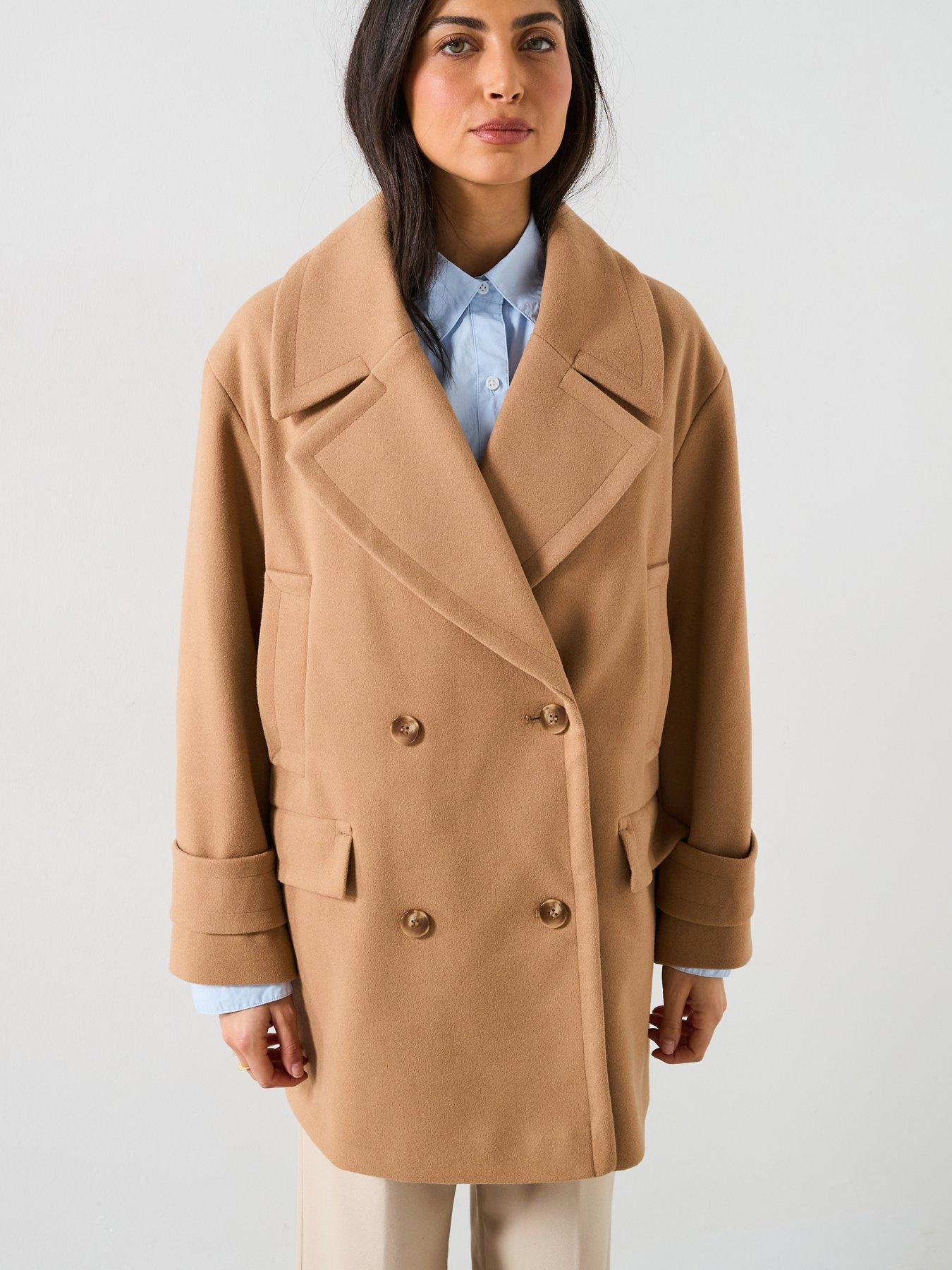 RIVER ISLAND DWURZĘDOWY PŁASZCZ DAMSKI 