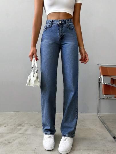 NIEBIESKIE SPODNIE JEANS