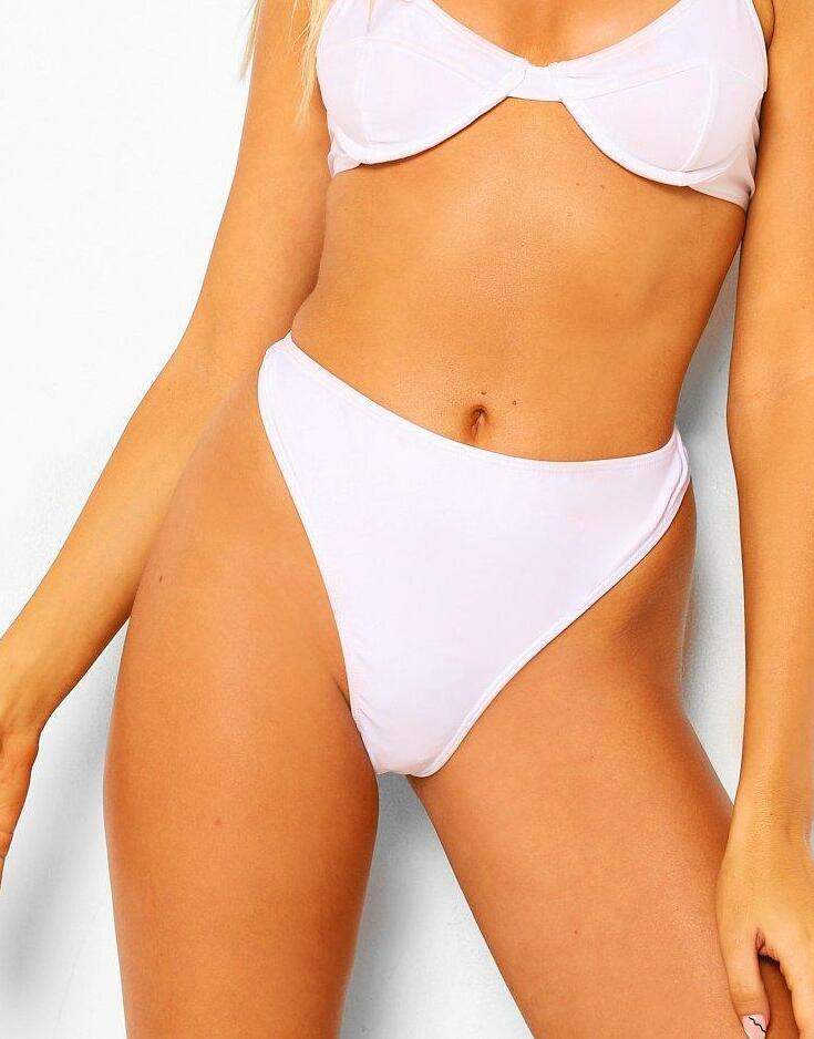 biały dół od bikini