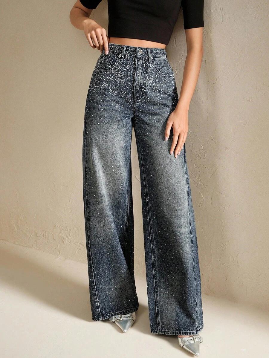 NIEBIESKIE SPODNIE JEANS
