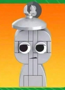 szare klocki robot