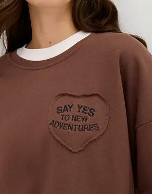 BLUZA OVERSIZE BRĄZ 