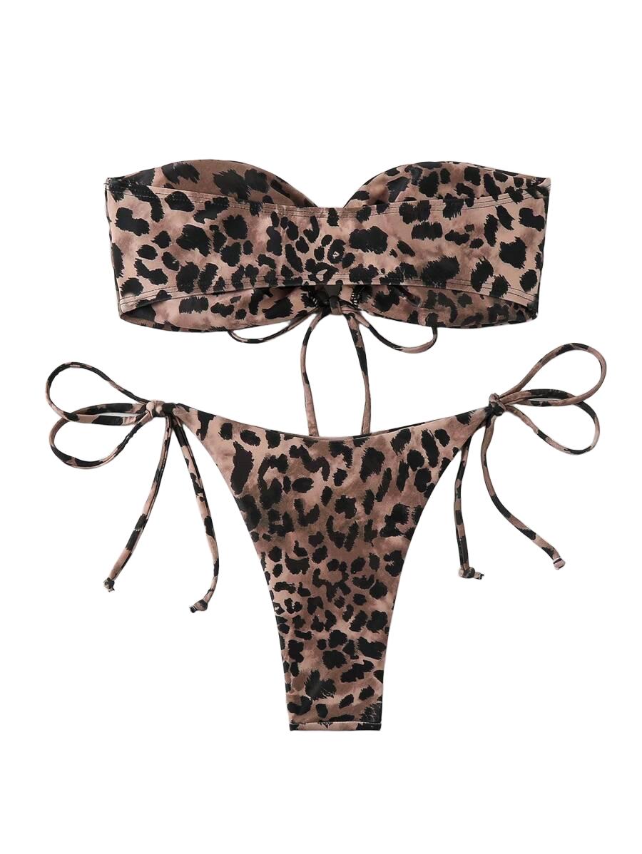  DWUCZĘŚCIOWE BIKINI DAMKSIE ZWIERZĘCY WZÓR 