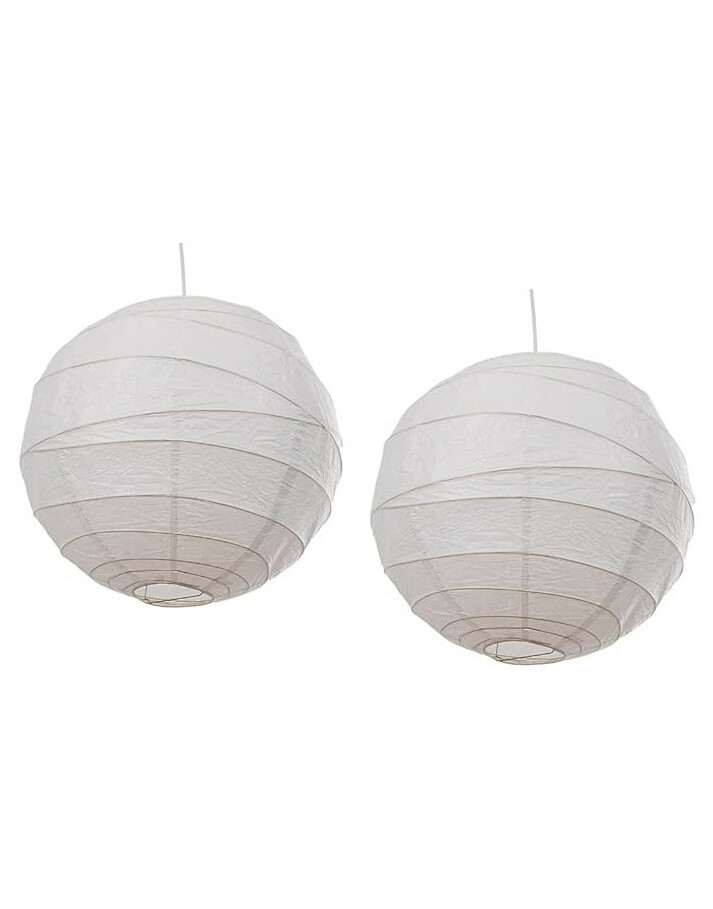 LAMPION PAPIEROWY abażur klosz biały 2-sztuki