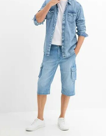 BERMUDY JEANSOWE MĘSKIE