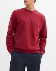 BLUZA MĘSKA Z OKRĄGŁYM DEKOLTEM