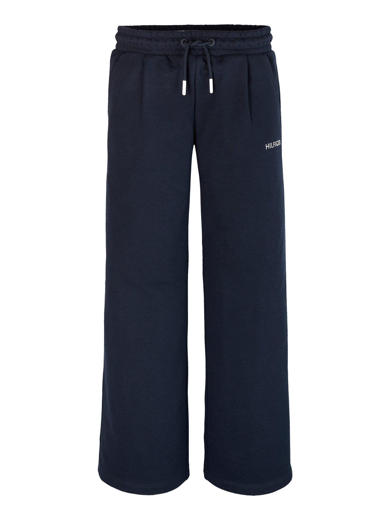 TOMMY HILFIGER SPODNIE DZIEWCZĘCE DRESOWE WIDE LEG KG0KG08422 4Y