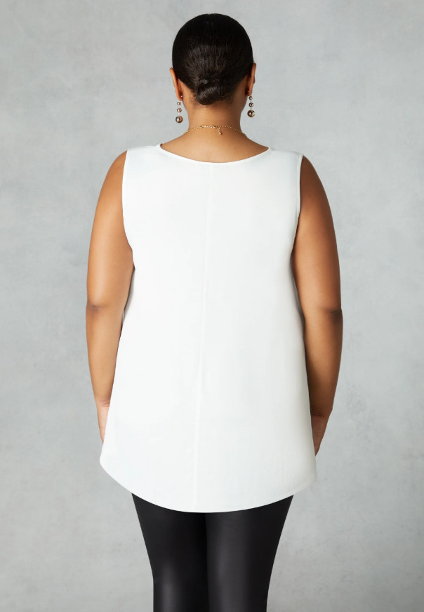 BIAŁA BLUZKA V-NECK