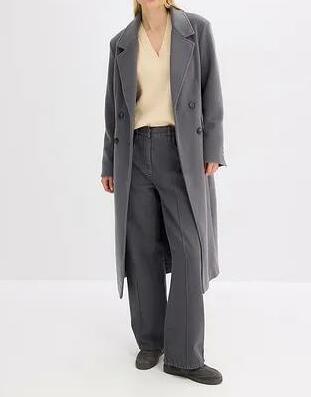 SWETER OVERSIZE Z DEKOLTEM W SEREK