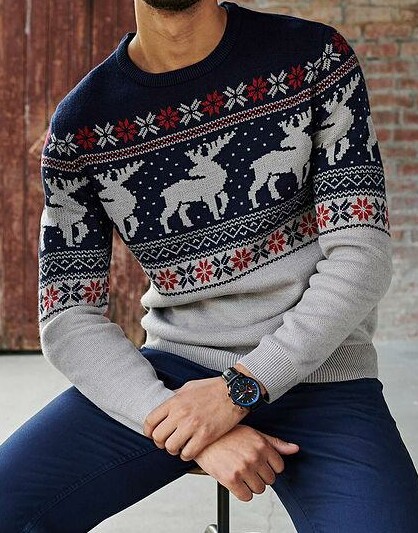 SWETER W NORWESKI WZÓR