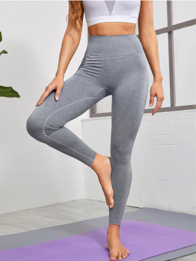 szare legginsy sportowe