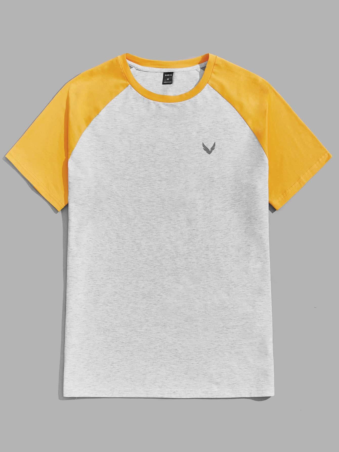 T-SHIRT OKRĄGŁY DEKOLT PRINT