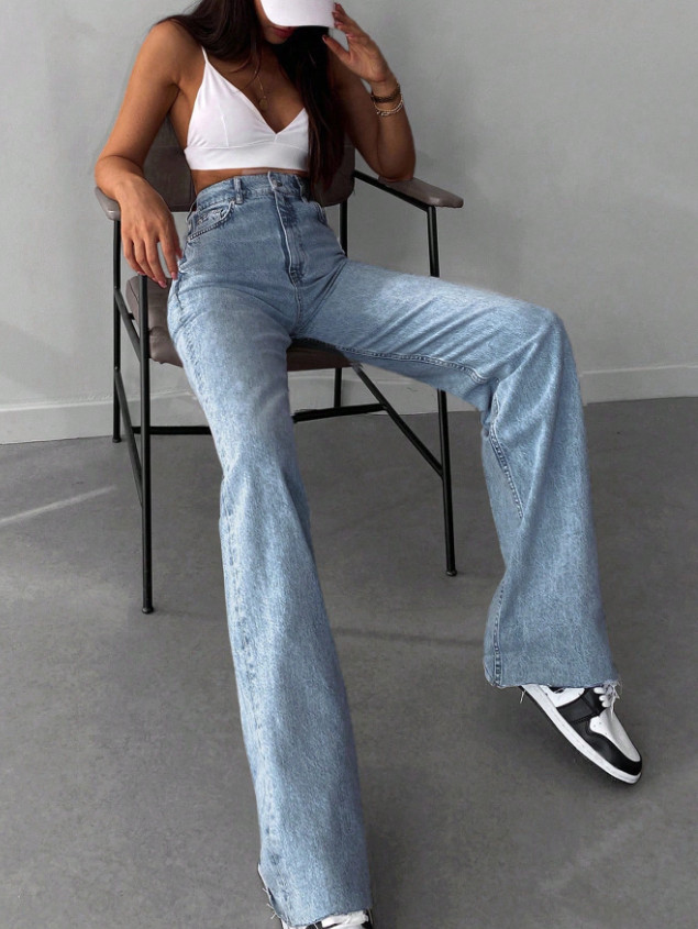 NIEBIESKIE SPODNIE JEANS