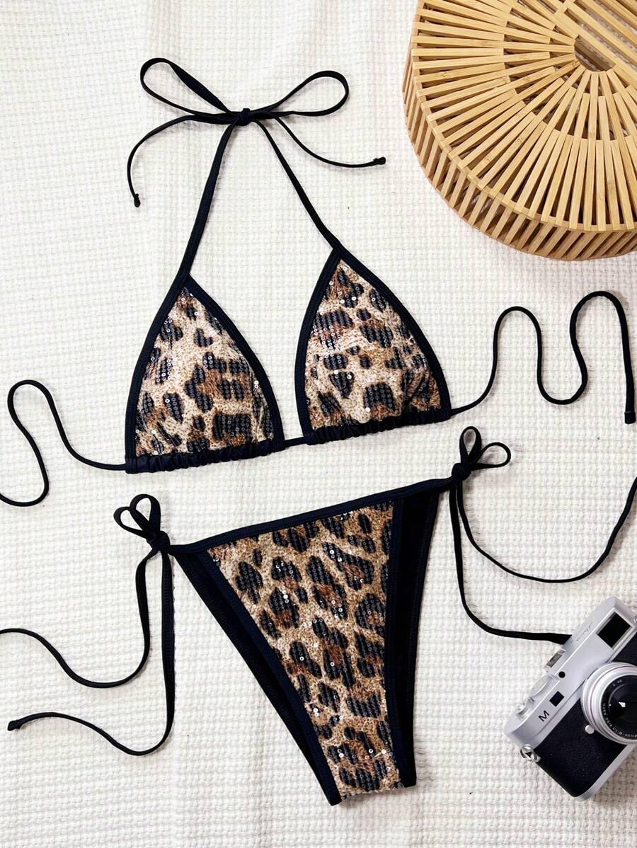 DWUCZĘŚCIOWY STRÓJ KĄPIELOWY ANIMAL PRINT 