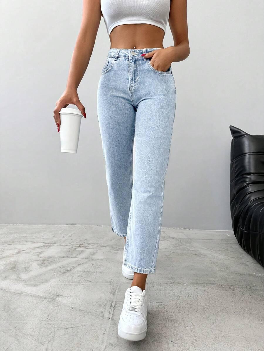 NIEBIESKIE SPODNIE JEANS