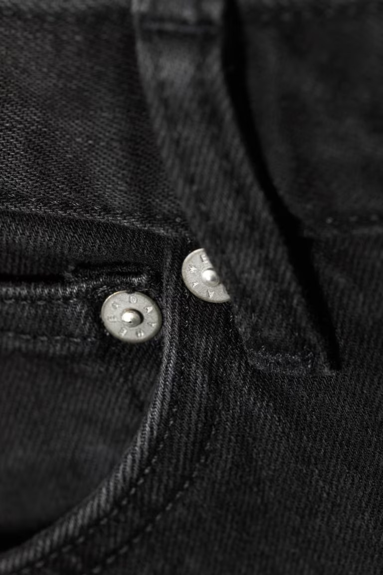CZARNE SPODNIE JEANS