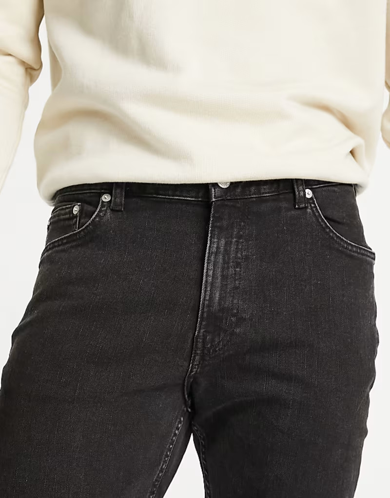 CZARNE SPODNIE JEANS