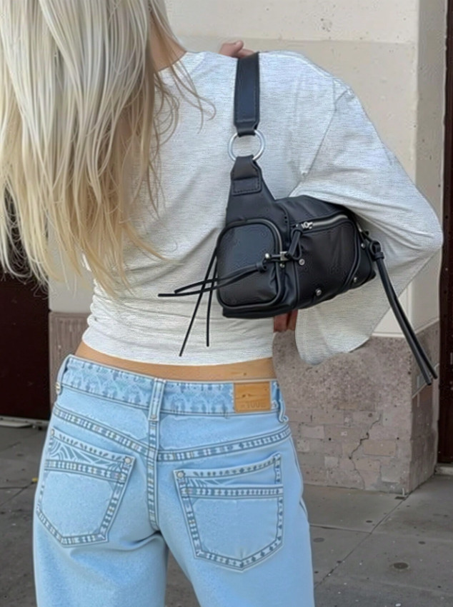 SZARA BLUZKA MARSZCZENIA