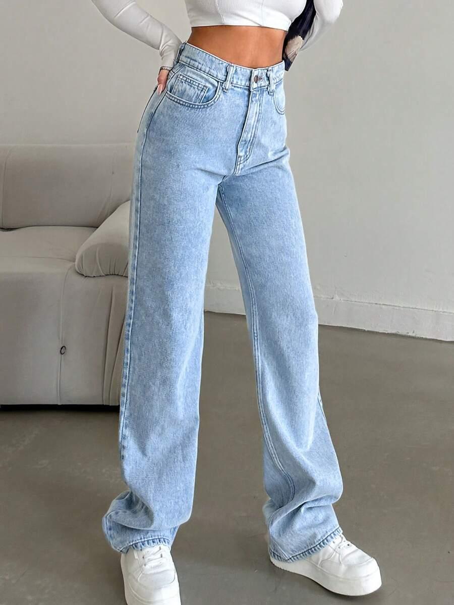 SPODNIE JEANS WYSOKI STAN