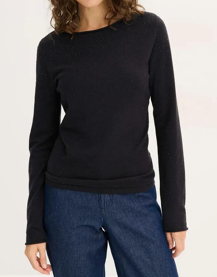 SWETER Z cyrkoniami